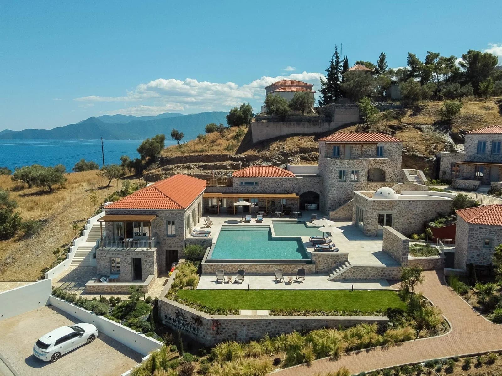 Sampatiki Suites Greece Aerial View